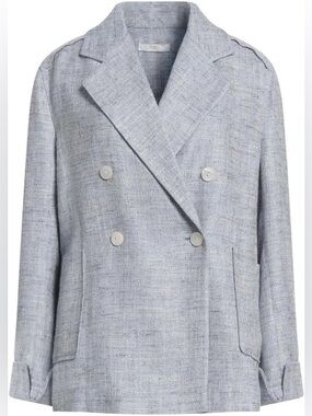 Designer Fedeli Sky Blue Made In Italy Blazer, $1198MSRP, Size 46